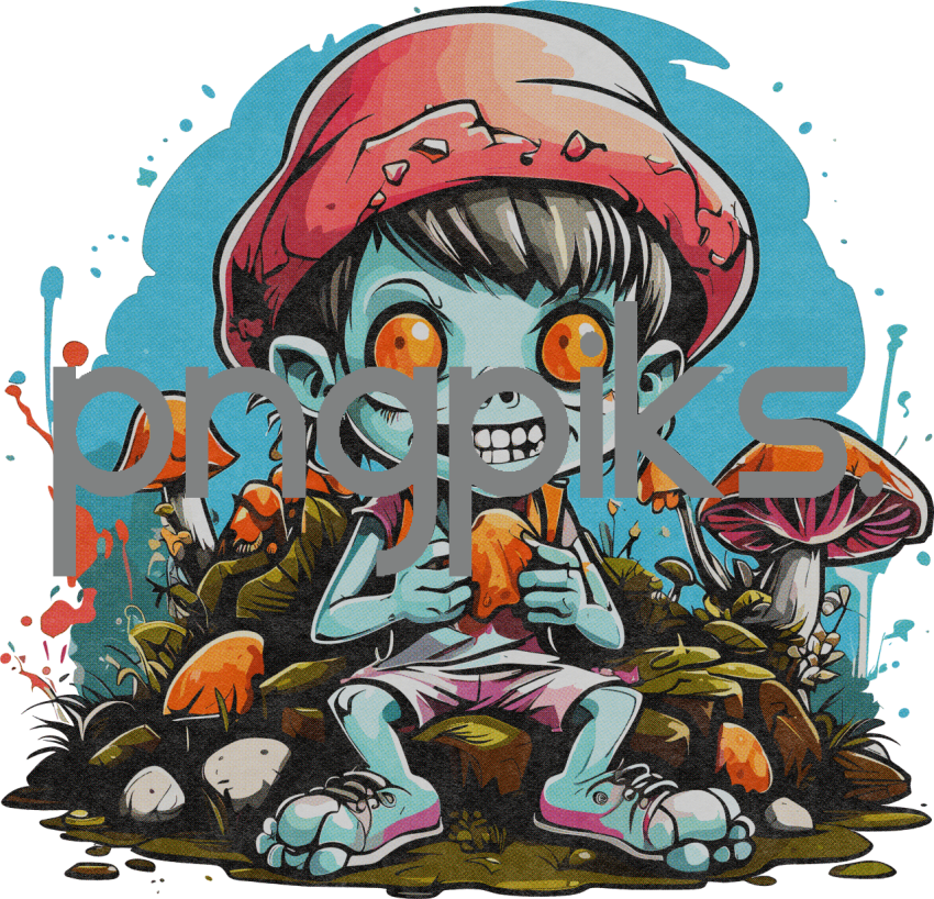 11679594 Mushroom Mayhem! Meet Mouldy Marvin, the Cutest Fungus of the Apocalypse