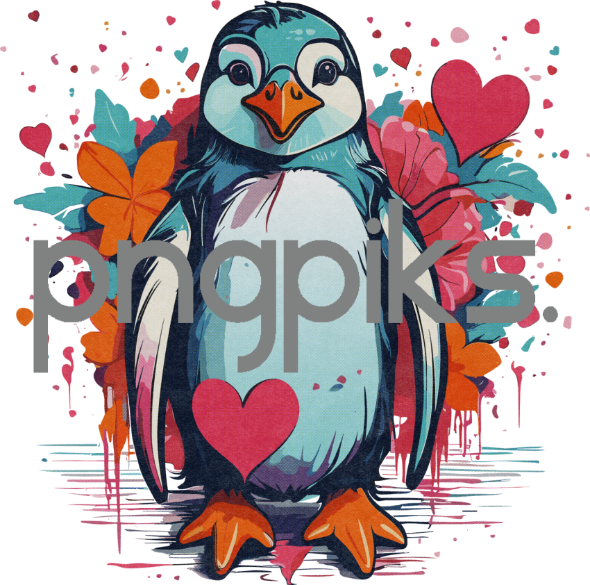 1318517 Penguin Party: This Anti-Valentine Tee Celebrates Love of All Kinds