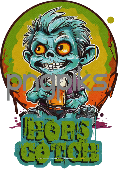 59886688 Shop Anti Design's Funny Zombie Beer T-Shirt for Your Next Hangout