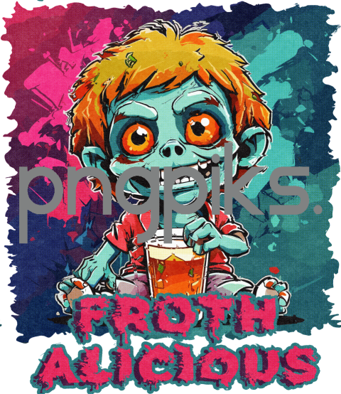 53865607 Get Your Zombie Fix with This Cute Anti Design T-Shirt Design for Print on Demand!