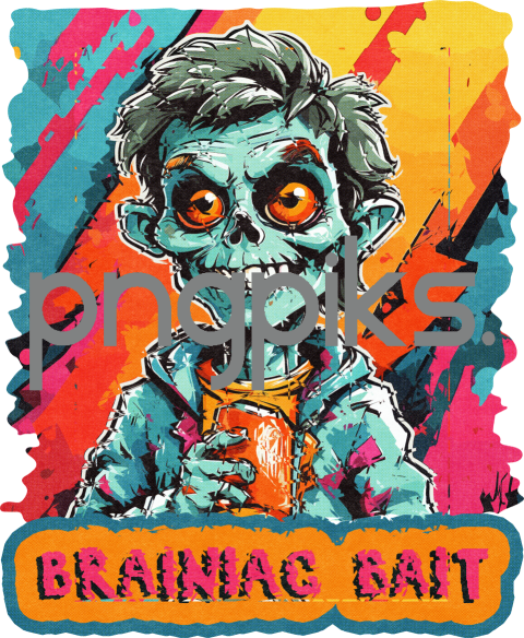 66558825 Anti Design Funny Zombie Drinking Beer Tshirt Design for Print on Demand