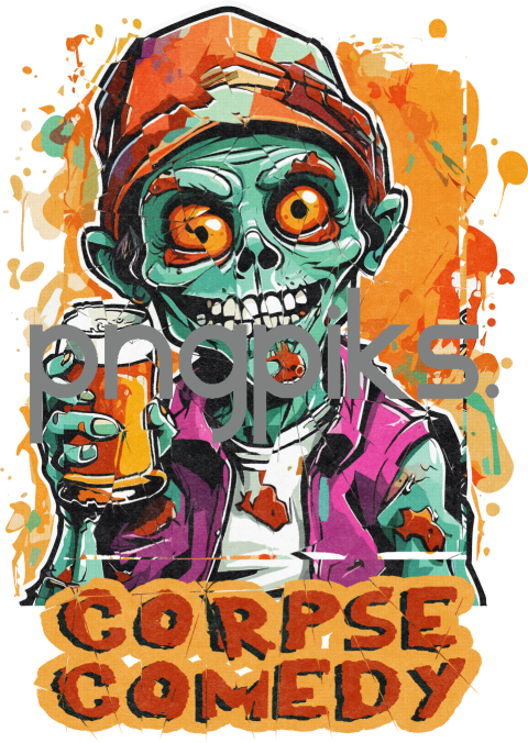 59204627 Anti Design: Funny Zombie Beer Shirt for Print on Demand