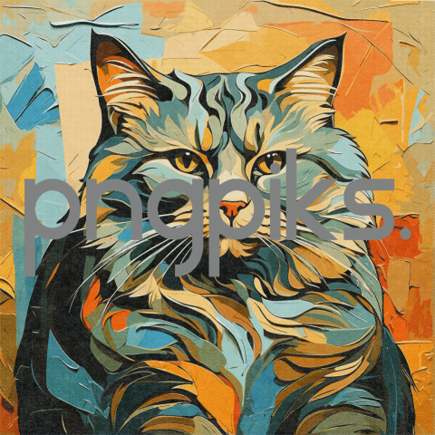 1339191 Stylish Cat Art: Anti-Design Inspired Tee with Art Deco Half-Tone