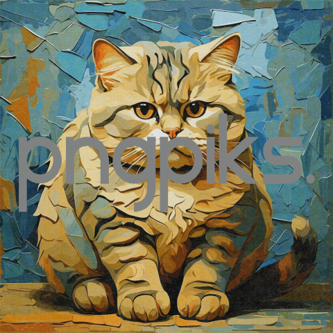 1622374 Stylish Cat Art: Anti-Design Inspired Tee with Art Deco Half-Tone